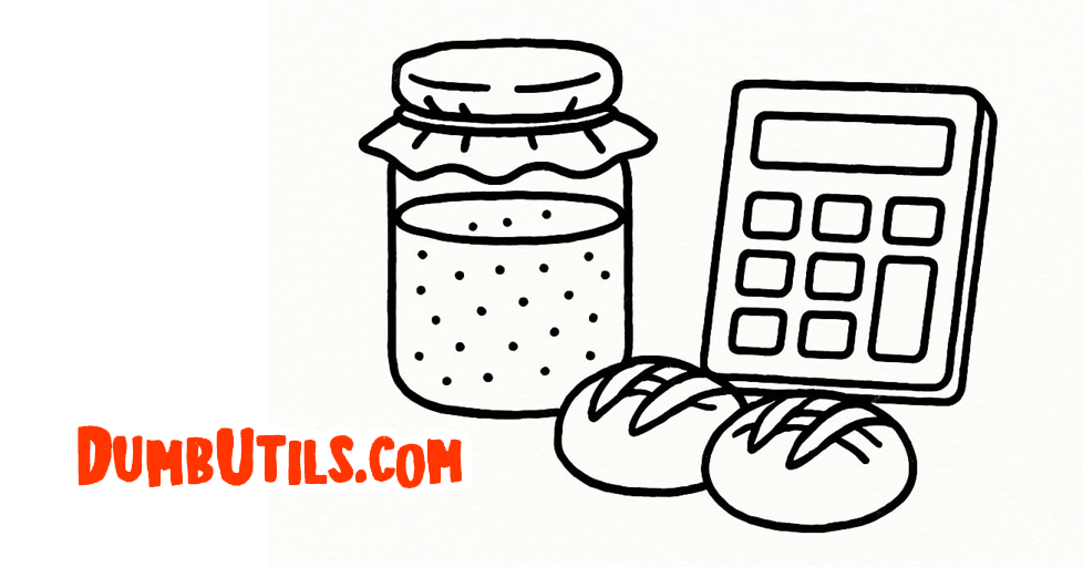 Sourdough Hydration Calculator