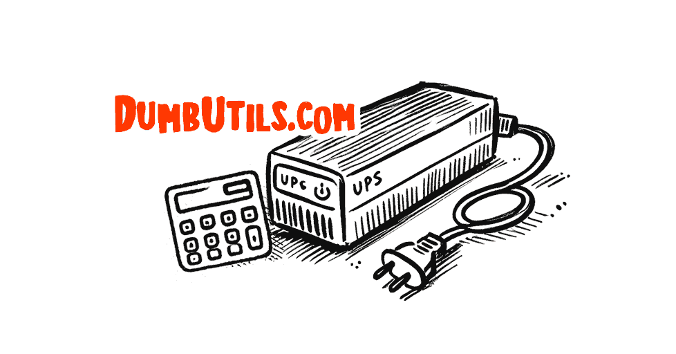 UPS Runtime Calculator